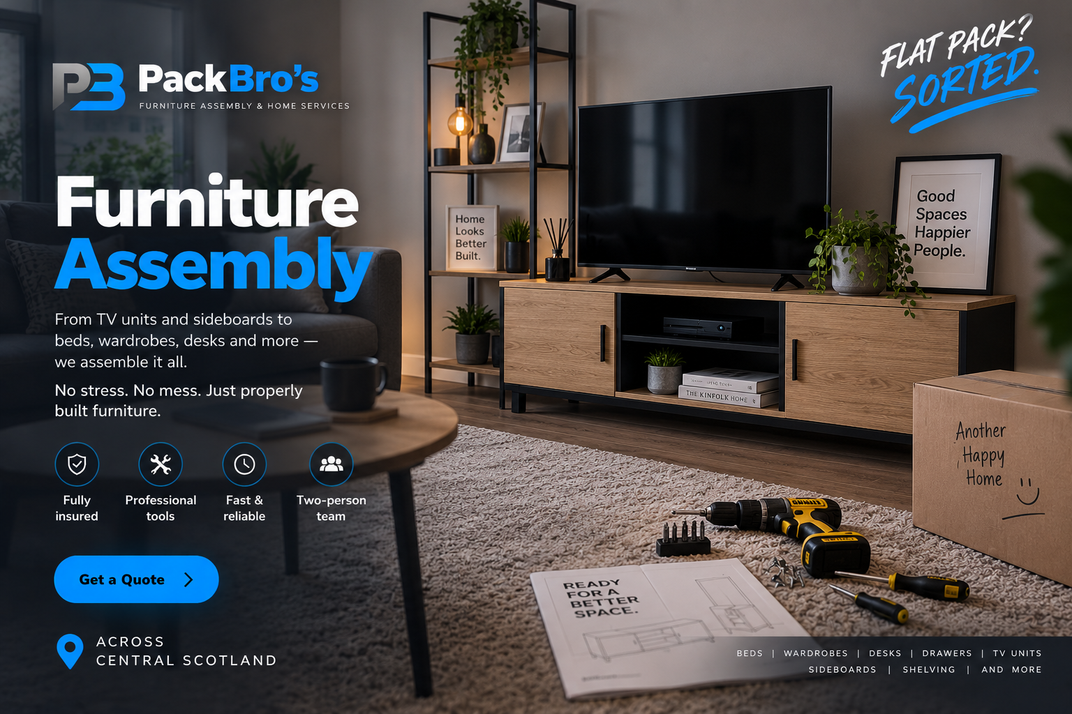 PackBro's furniture assembly example