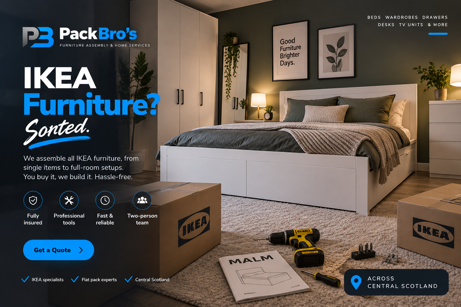 IKEA furniture assembly example